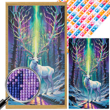 Load image into Gallery viewer, Christmas Aurora Elk 40*70CM (canvas) Full Square Drill Diamond Painting
