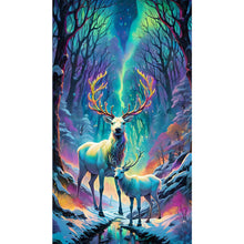 Load image into Gallery viewer, Christmas Aurora Elk 40*70CM (canvas) Full Square Drill Diamond Painting
