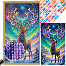 Load image into Gallery viewer, Christmas Aurora Elk 40*70CM (canvas) Full Square Drill Diamond Painting
