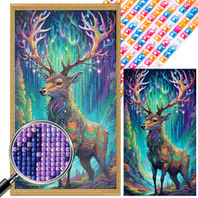 Load image into Gallery viewer, Christmas Aurora Elk 40*70CM (canvas) Full Square Drill Diamond Painting
