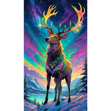 Load image into Gallery viewer, Christmas Aurora Elk 40*70CM (canvas) Full Square Drill Diamond Painting
