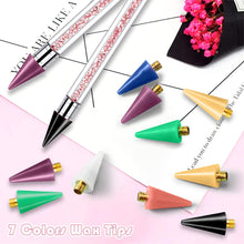 Load image into Gallery viewer, Diamond Art Pens Double Heads with Wax for Nail Art Rhinestones (Pink)
