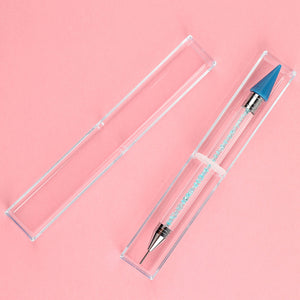 Diamond Art Pens Double Heads with Wax for Nail Art Rhinestones (Blue)