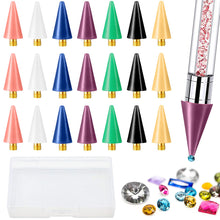 Load image into Gallery viewer, Diamond Art Pens Double Heads with Wax for Nail Art Rhinestones (Green)
