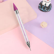 Load image into Gallery viewer, Diamond Art Pens Double Heads with Wax for Nail Art Rhinestones (Purple)
