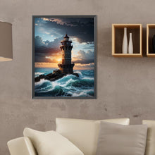 Load image into Gallery viewer, Sea Lighthouse 30*40CM (canvas) Full Round Drill Diamond Painting

