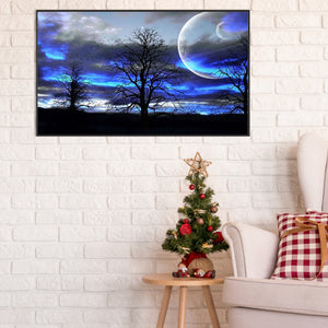 Blue Sky 60*35CM (canvas) Full Round Drill Diamond Painting