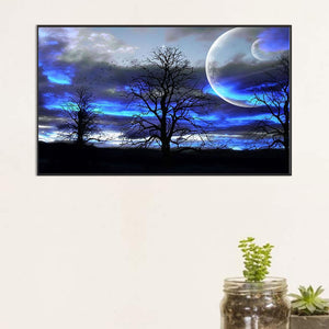 Blue Sky 60*35CM (canvas) Full Round Drill Diamond Painting