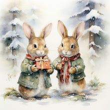 Load image into Gallery viewer, Gift Bunny 30*30CM (canvas) Full Round Drill Diamond Painting
