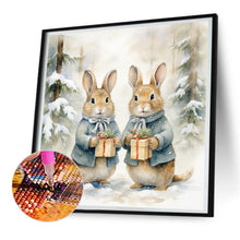 Load image into Gallery viewer, Gift Bunny 30*30CM (canvas) Full Round Drill Diamond Painting
