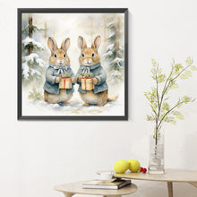 Load image into Gallery viewer, Gift Bunny 30*30CM (canvas) Full Round Drill Diamond Painting
