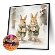 Load image into Gallery viewer, Gift Bunny 30*30CM (canvas) Full Round Drill Diamond Painting
