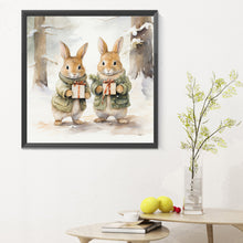 Load image into Gallery viewer, Gift Bunny 30*30CM (canvas) Full Round Drill Diamond Painting
