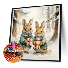 Load image into Gallery viewer, Gift Bunny 30*30CM (canvas) Full Round Drill Diamond Painting
