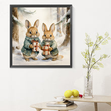 Load image into Gallery viewer, Gift Bunny 30*30CM (canvas) Full Round Drill Diamond Painting
