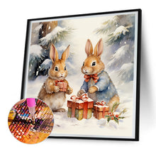 Load image into Gallery viewer, Gift Bunny 30*30CM (canvas) Full Round Drill Diamond Painting
