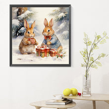 Load image into Gallery viewer, Gift Bunny 30*30CM (canvas) Full Round Drill Diamond Painting
