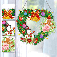 Load image into Gallery viewer, Special Shaped Diamond Painting Wall Decor Wreath (Love Snowman Cookie Man)
