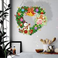 Load image into Gallery viewer, Special Shaped Diamond Painting Wall Decor Wreath (Love Snowman Cookie Man)
