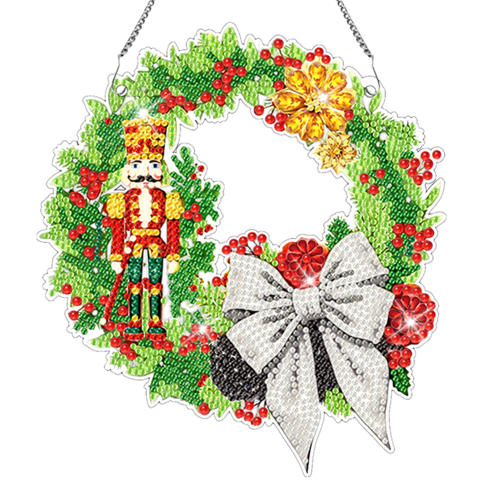 Special Shaped Diamond Painting Wall Decor Wreath (Jacket Knight)