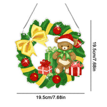 Load image into Gallery viewer, Special Shaped Diamond Painting Wall Decor Wreath (Christmas Bear)
