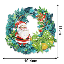 Load image into Gallery viewer, Special Shaped Diamond Painting Wall Decor Wreath (Santa)
