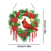 Load image into Gallery viewer, Special Shaped Diamond Painting Wall Decor Wreath (Cardinal)
