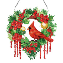 Load image into Gallery viewer, Special Shaped Diamond Painting Wall Decor Wreath (Cardinal)
