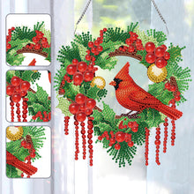 Load image into Gallery viewer, Special Shaped Diamond Painting Wall Decor Wreath (Cardinal)
