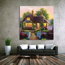 Load image into Gallery viewer, Cottage 30x30cm(canvas) full round drill diamond painting
