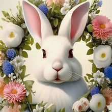 Load image into Gallery viewer, Rabbit And Flower 30*30CM (canvas) Full Round Drill Diamond Painting
