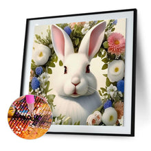 Load image into Gallery viewer, Rabbit And Flower 30*30CM (canvas) Full Round Drill Diamond Painting
