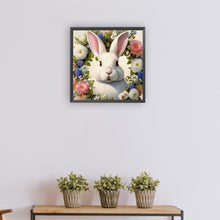 Load image into Gallery viewer, Rabbit And Flower 30*30CM (canvas) Full Round Drill Diamond Painting
