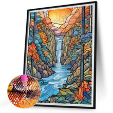 Load image into Gallery viewer, Mountain Spring Waterfall 30*40CM (canvas) Full Round Drill Diamond Painting

