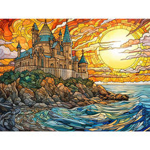Load image into Gallery viewer, Sea Castle 40*30CM (canvas) Full Round Drill Diamond Painting
