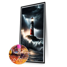 Load image into Gallery viewer, Sea Lighthouse 40*70CM (canvas) Full Round Drill Diamond Painting
