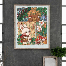 Load image into Gallery viewer, Little Red Riding Hood Rabbit 40*50CM (canvas) Full Round Drill Diamond Painting
