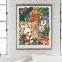 Load image into Gallery viewer, Little Red Riding Hood Rabbit 40*50CM (canvas) Full Round Drill Diamond Painting
