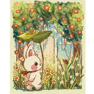 Rabbit Jungle Adventure 40*50CM (canvas) Full Round Drill Diamond Painting