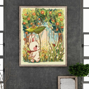 Rabbit Jungle Adventure 40*50CM (canvas) Full Round Drill Diamond Painting