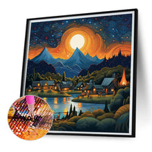 Load image into Gallery viewer, Night View Village 30*30CM (canvas) Full Square AB Drill Diamond Painting
