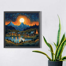 Load image into Gallery viewer, Night View Village 30*30CM (canvas) Full Square AB Drill Diamond Painting
