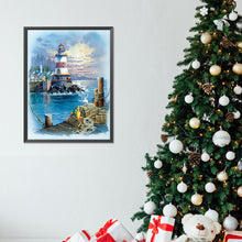 Load image into Gallery viewer, Seaside Lighthouse 30*40CM (canvas) Full Round Drill Diamond Painting
