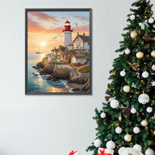 Load image into Gallery viewer, Seaside Lighthouse 30*40CM (canvas) Full Square Drill Diamond Painting
