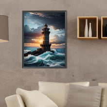 Load image into Gallery viewer, Seaside Lighthouse 30*40CM (canvas) Full Round Drill Diamond Painting
