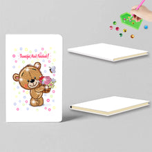 Load image into Gallery viewer, 50 Pages A5 Special Shaped Diamond Painting Diary Book for Teens (Love Bear)
