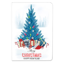 Load image into Gallery viewer, 50 Pages A5 Special Shaped Diamond Painting Diary Book for Teens(Christmas Tree)
