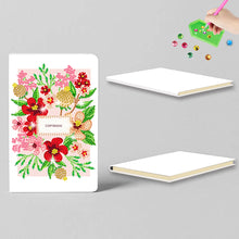 Load image into Gallery viewer, 50 Pages A5 Special Shaped Diamond Painting Diary Book for Teens (Simple Flower)
