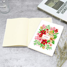 Load image into Gallery viewer, 50 Pages A5 Special Shaped Diamond Painting Diary Book for Teens (Simple Flower)
