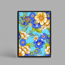 Load image into Gallery viewer, 50 Pages A5 Special Shaped Diamond Painting Diary Book for Teens (Small Flower)
